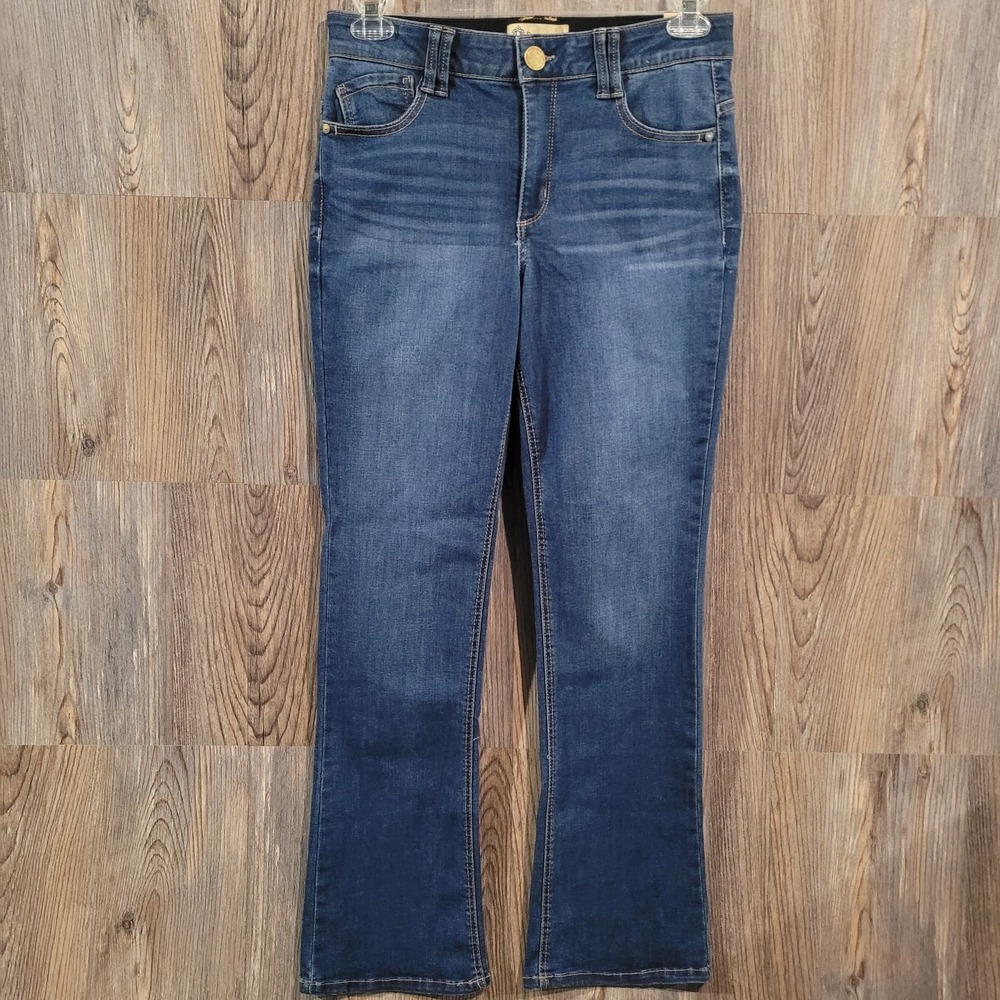 Democracy Ab Technology Bootcut Jeans Sz 8 x 32 Dark Wash Mid Rise Stretch NWOT
